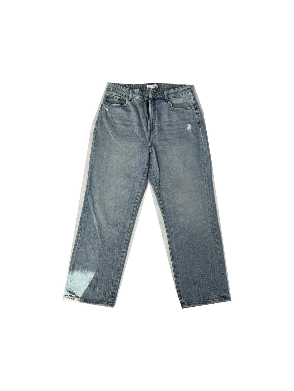 LOFT The Straight Light Wash Distressed Jeans 29 / 8